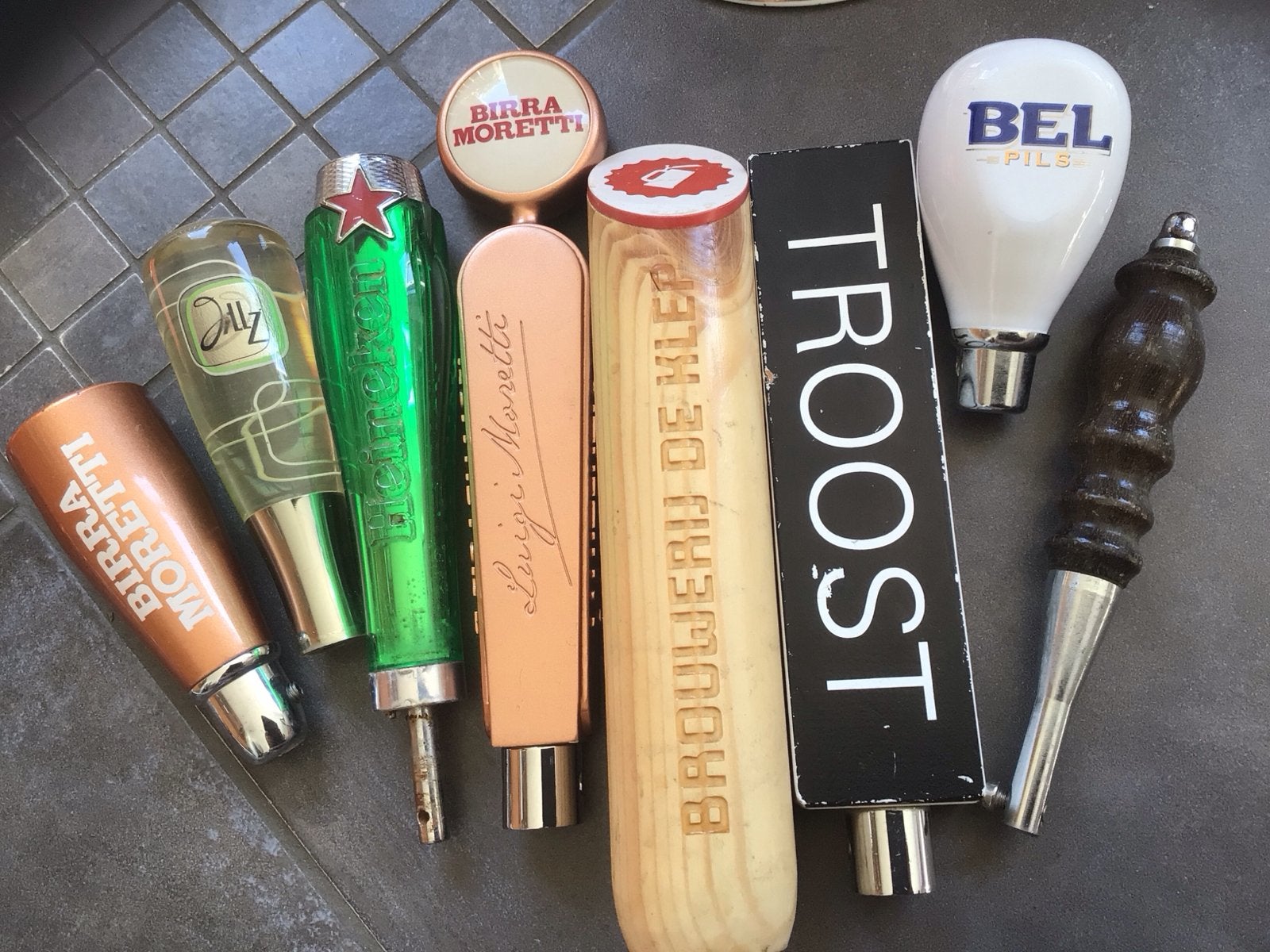 Bier taphendels - Heineken, Birra Moretti, Troost, de Klep, Ophalen of Verzenden, Gebruikt