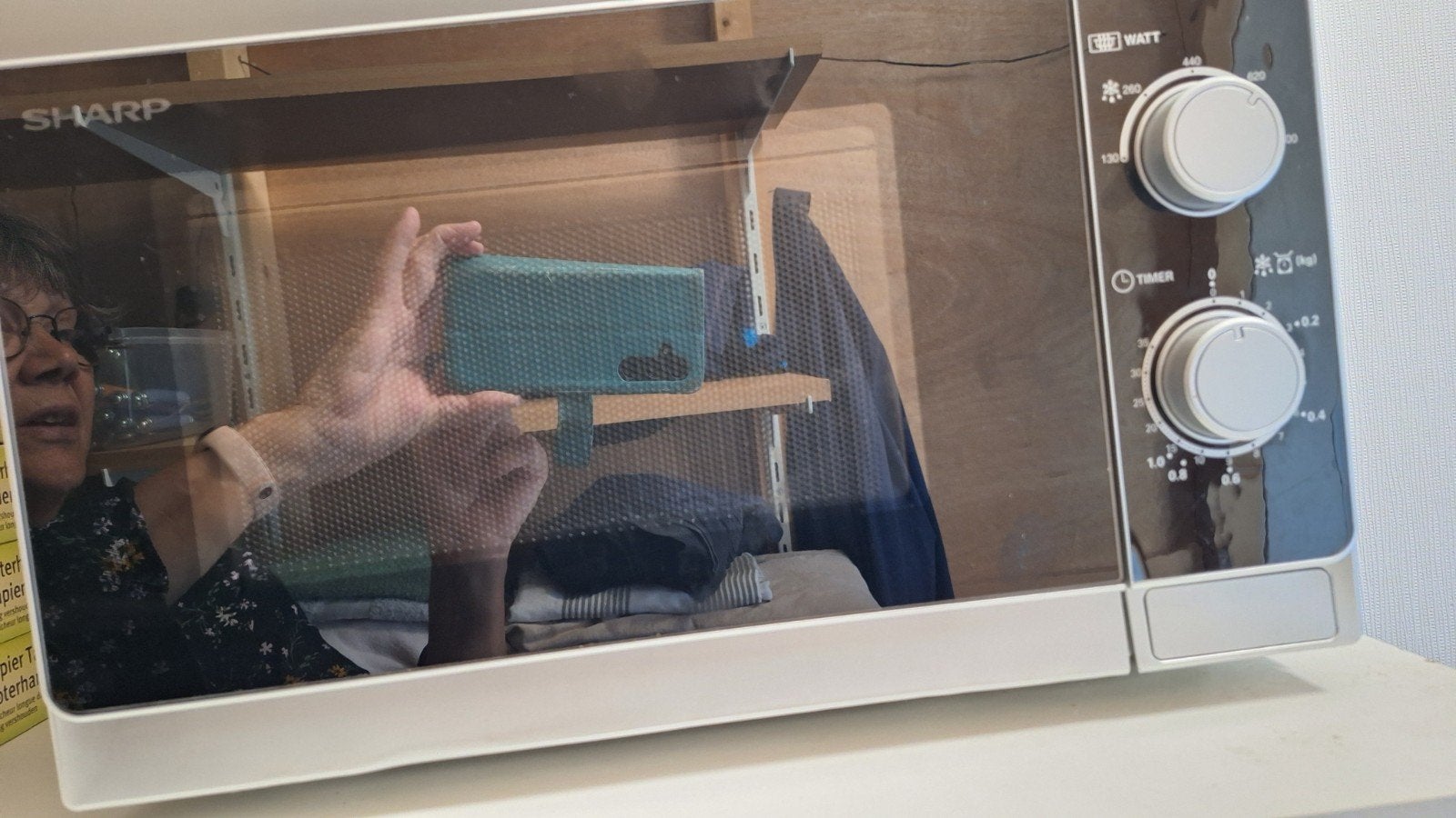 Sharp magnetron 800 watt, Ophalen, Zo goed als nieuw