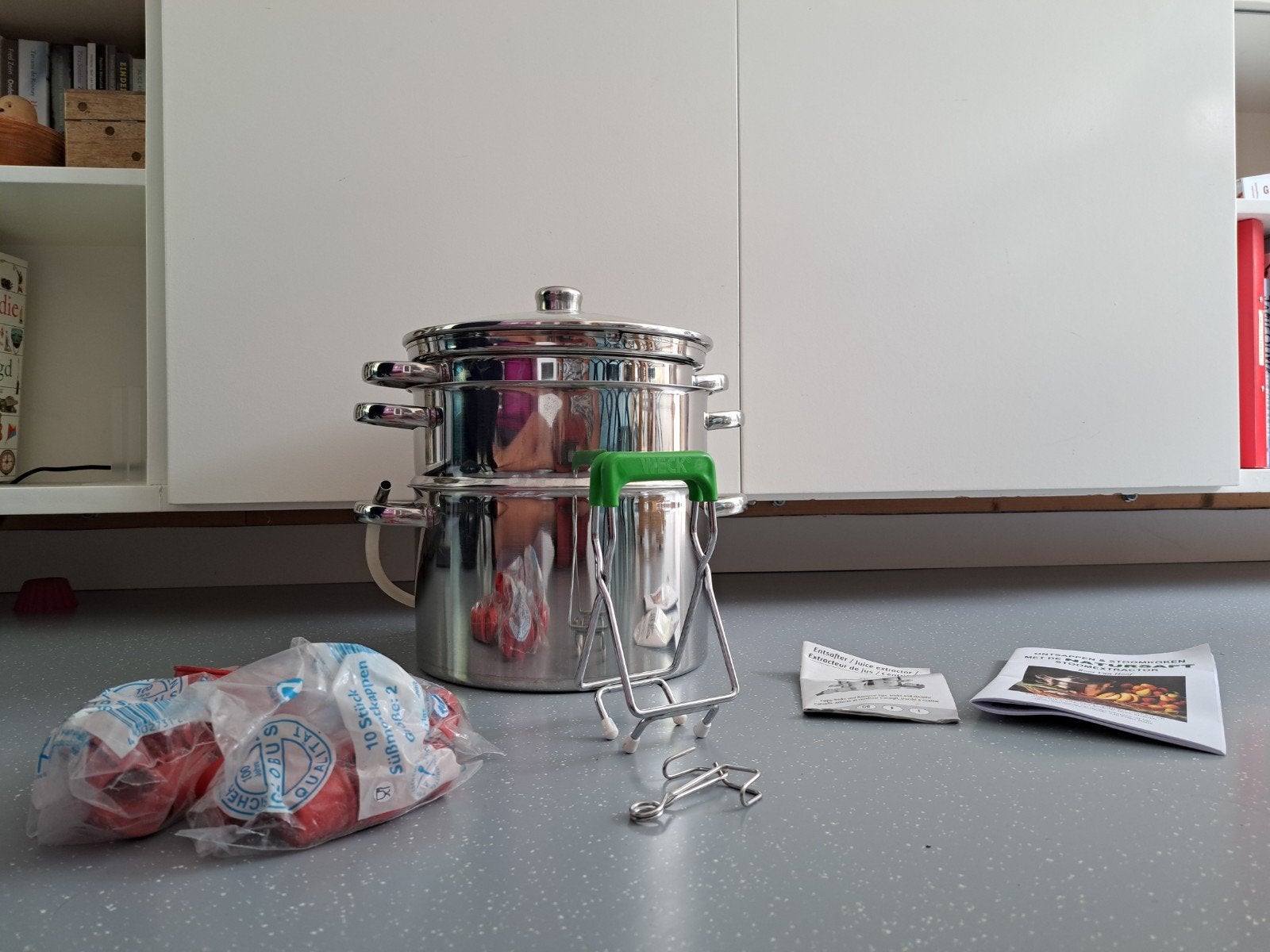 Stoomsappan / Stoomextractor aangeboden, Ophalen, Zilver, Metaal, Overige merken