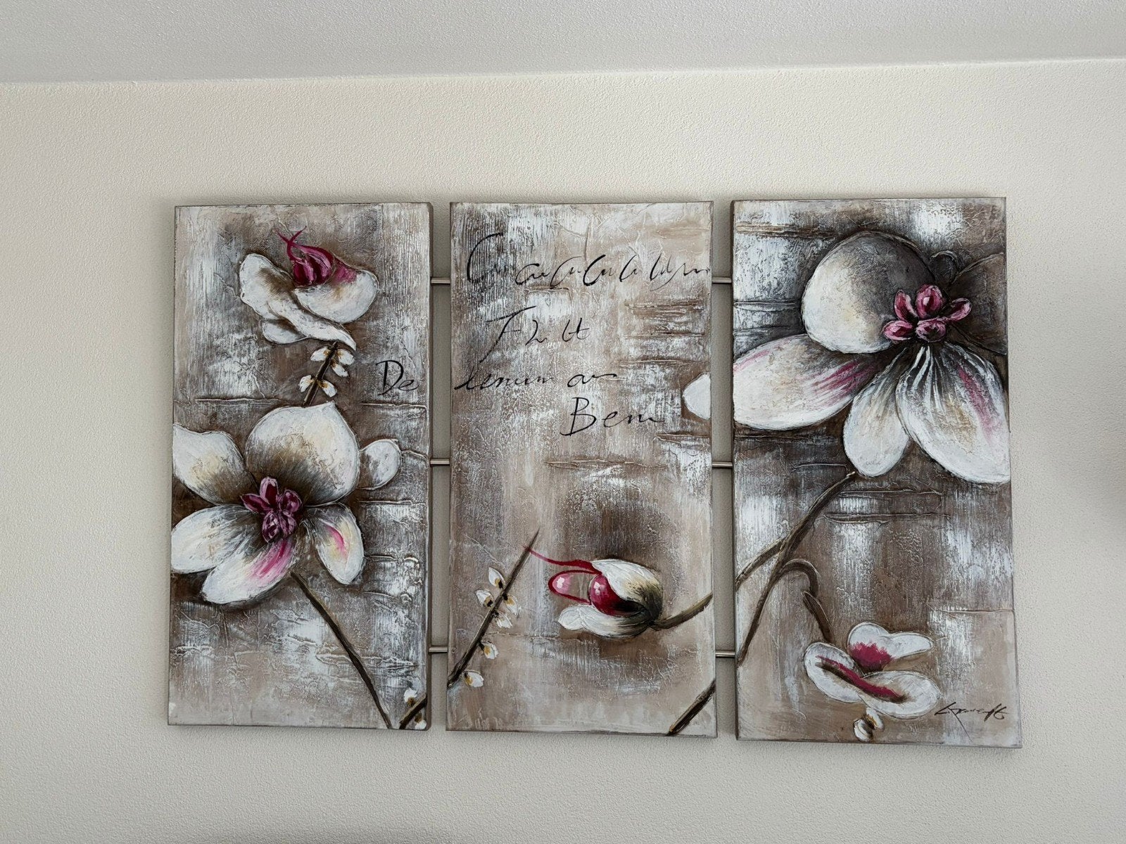 Drie delig schilderij, Ophalen