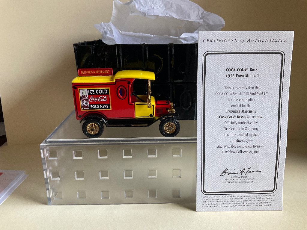 Matchbox Model of Yesteryear Ford T Coca Cola mint/box/cert., Verzenden, Zo goed als nieuw, Auto, Matchbox