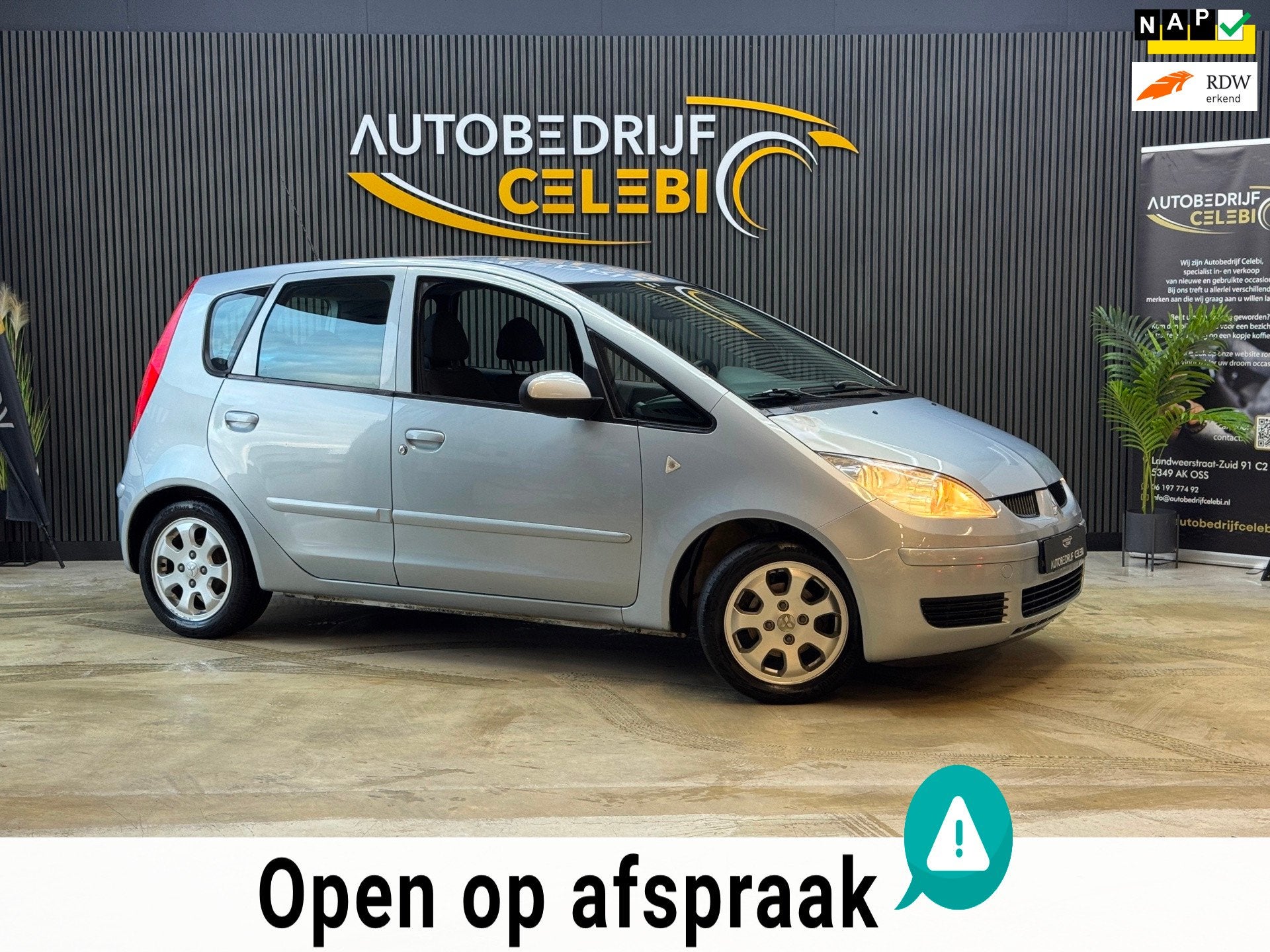 Mitsubishi Colt 1.3 Invite 2006 BLAUW APK|AIRCO|NAP|ELEKTRR, Auto's, Mitsubishi, Stof, Blauw, Colt, Origineel Nederlands