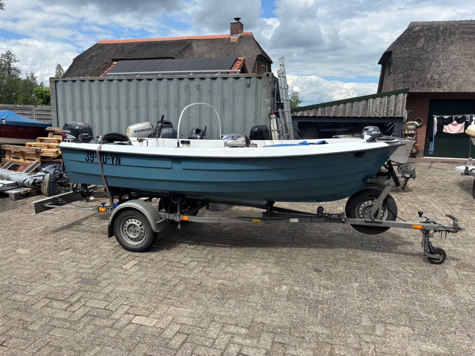 Ryds 425r met 25 pk Suzuki en kanteltrailer!, Ophalen, Gebruikt, Viertaktmotor, 10 tot 30 pk
