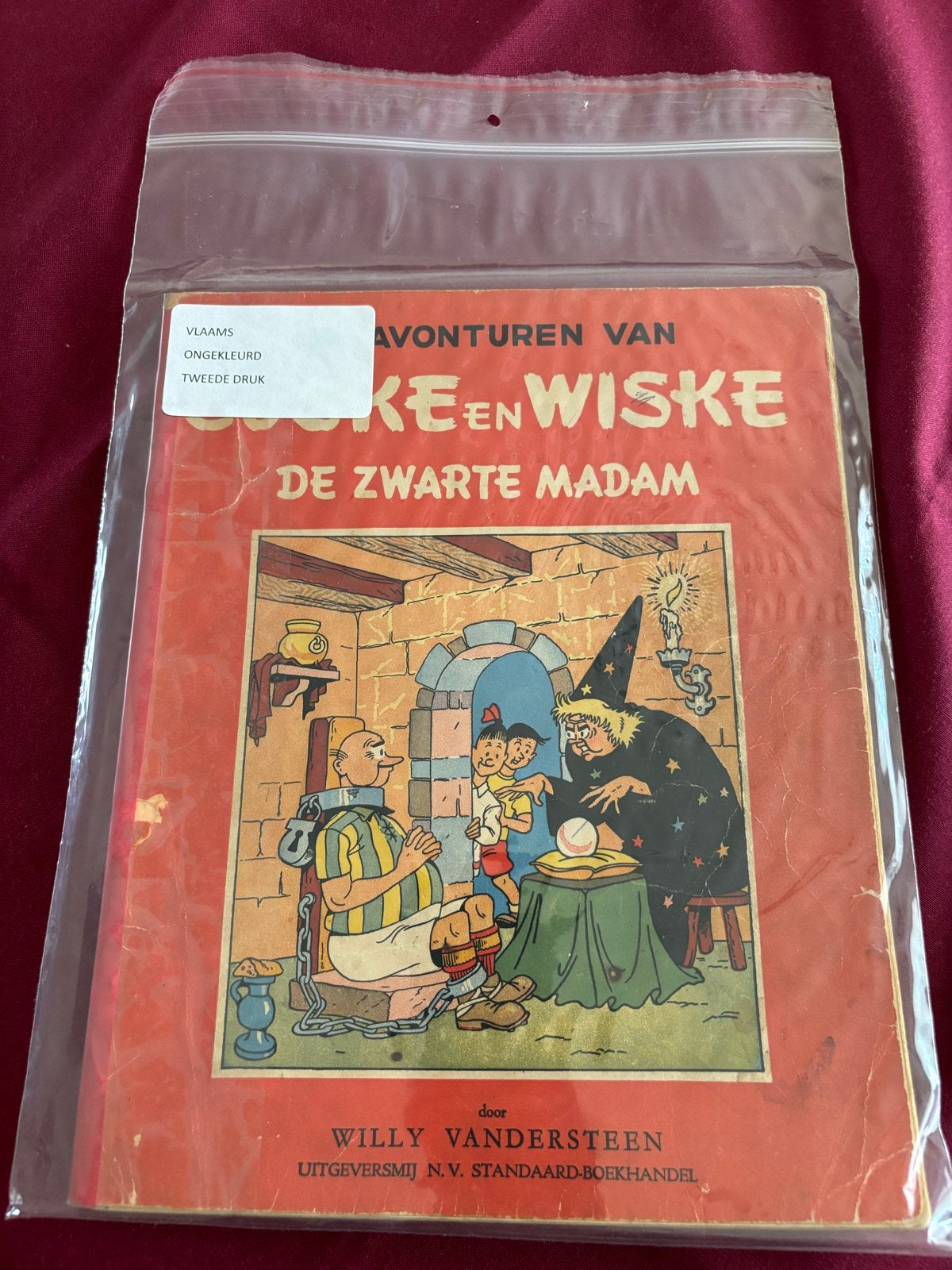Suske en Wiske - De Zwarte Madam (ongekleurd, 2e druk), Boeken, Eén stripboek, Ophalen, Gelezen