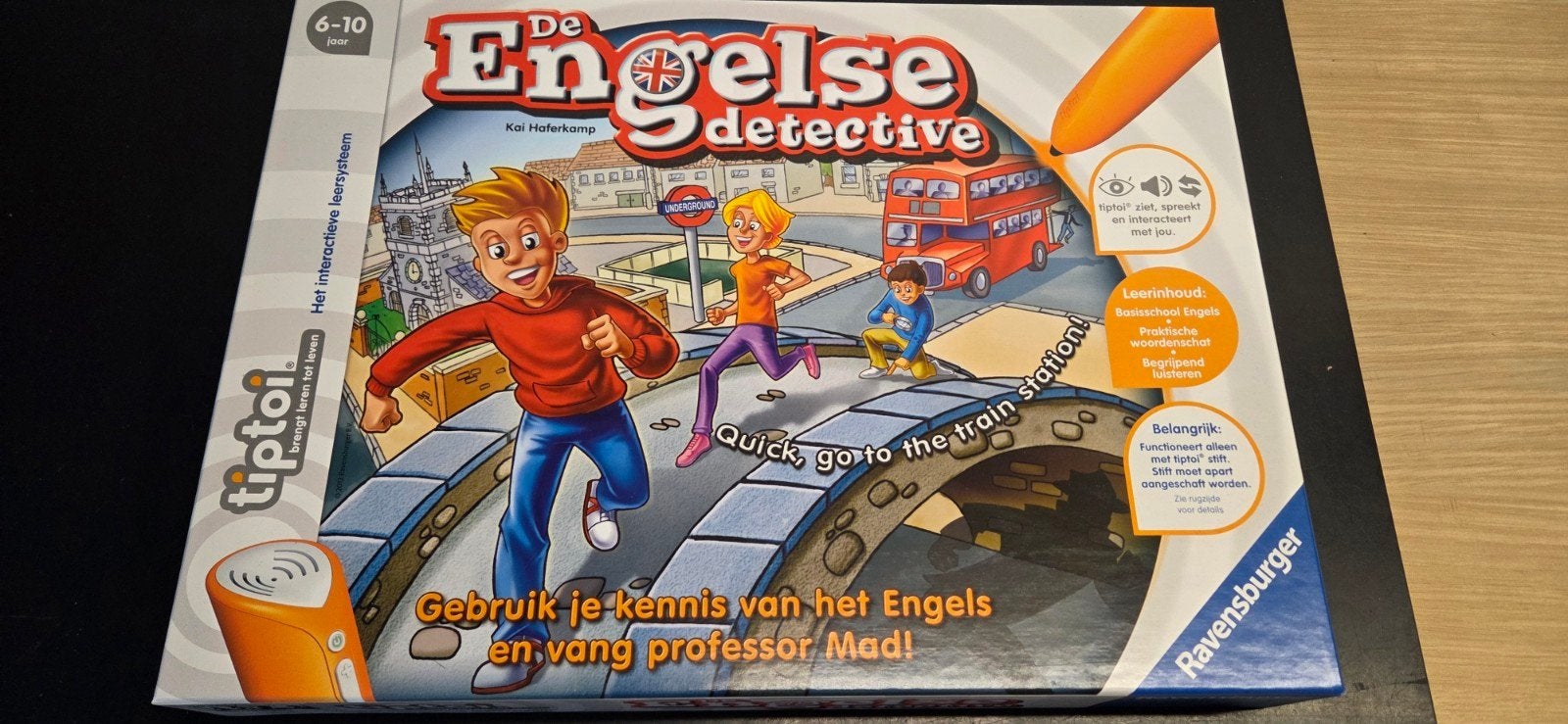Tiptoi De Engelse Detective - Leer Engels spelenderwijs, Kinderen en Baby's, Speelgoed | Educatief en Creatief, Ophalen of Verzenden