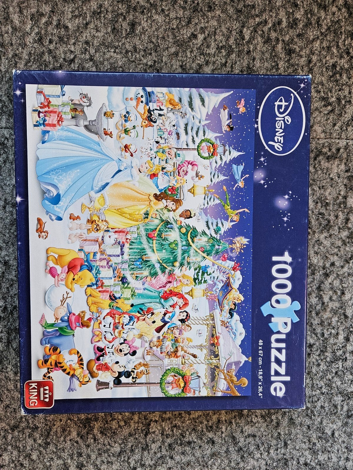 Disney Kerstpuzzel 1000 stukjes - King, Ophalen, 500 t/m 1500 stukjes, Gebruikt, Legpuzzel
