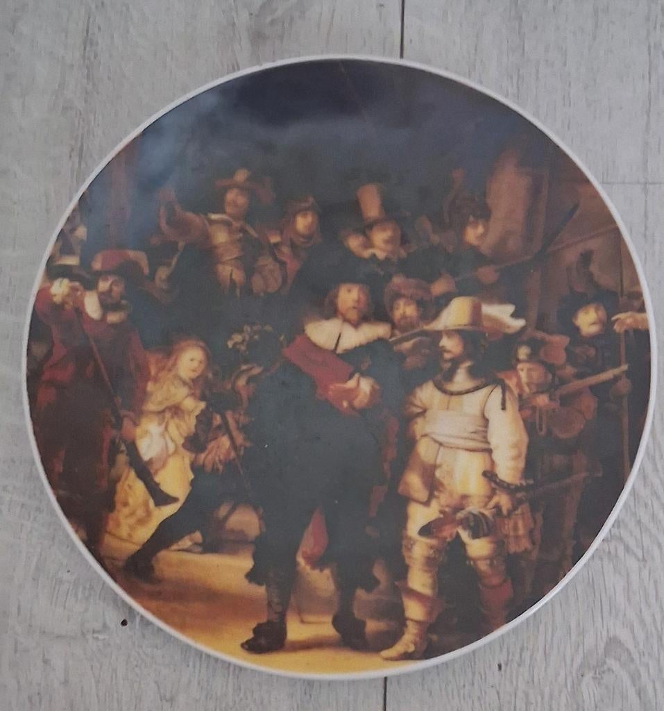Wandbord De Nachtwacht - Bareuther Waldsassen Bavaria, Antiek en Kunst, Ophalen