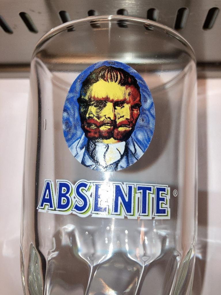 1x Glas van Gogh ABSENTE Zgan La Rochère France 5x Glazen, Verzenden