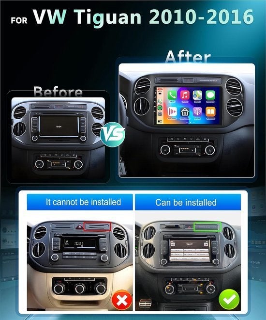 Autoradio VW Tiguan – Multimedia Systeem – Navigatiesysteem, Corvance B.V., Verzenden, Nieuw, Corvancebol@gmail.com