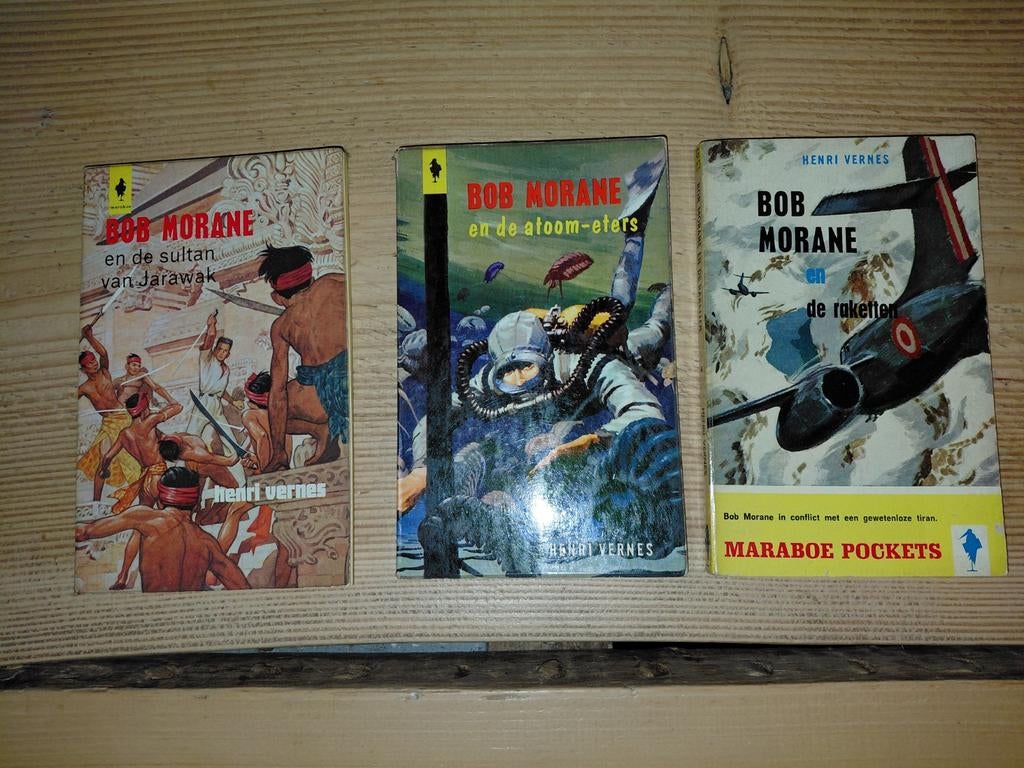 Bob Morane Boeken - 3 Stuks, Boeken, Avontuur en Actie, Ophalen of Verzenden, Gelezen, Henri Vernes