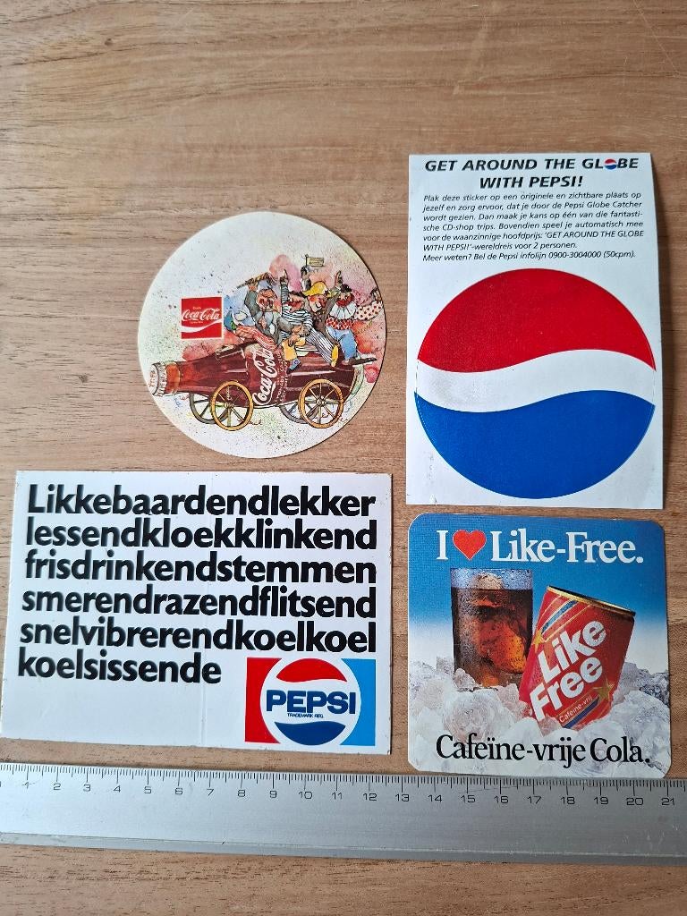 Stickers Cola, Ophalen of Verzenden, Zo goed als nieuw, Merk