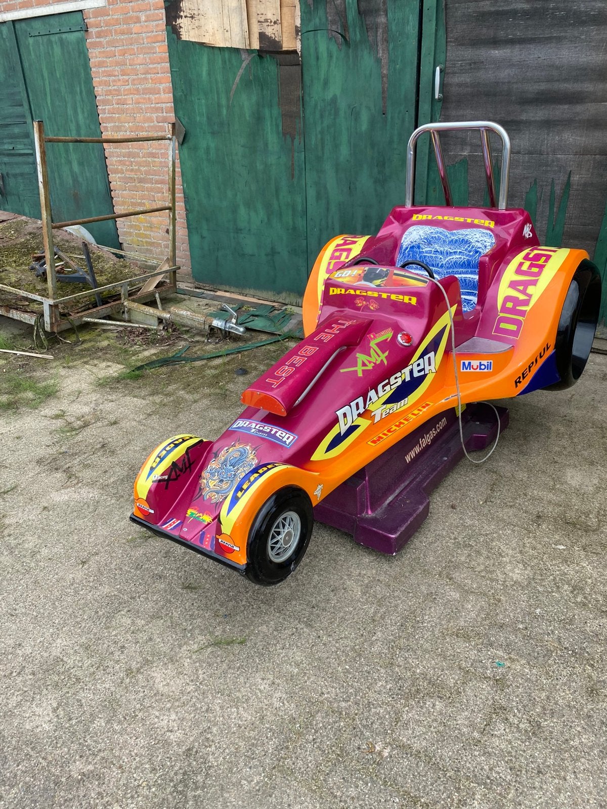 Kiddy ride, Ophalen, Gebruikt