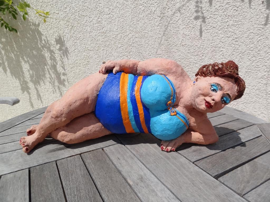 beeld: dikke dame in zwempak, Ophalen, Gebruikt, Overige typen