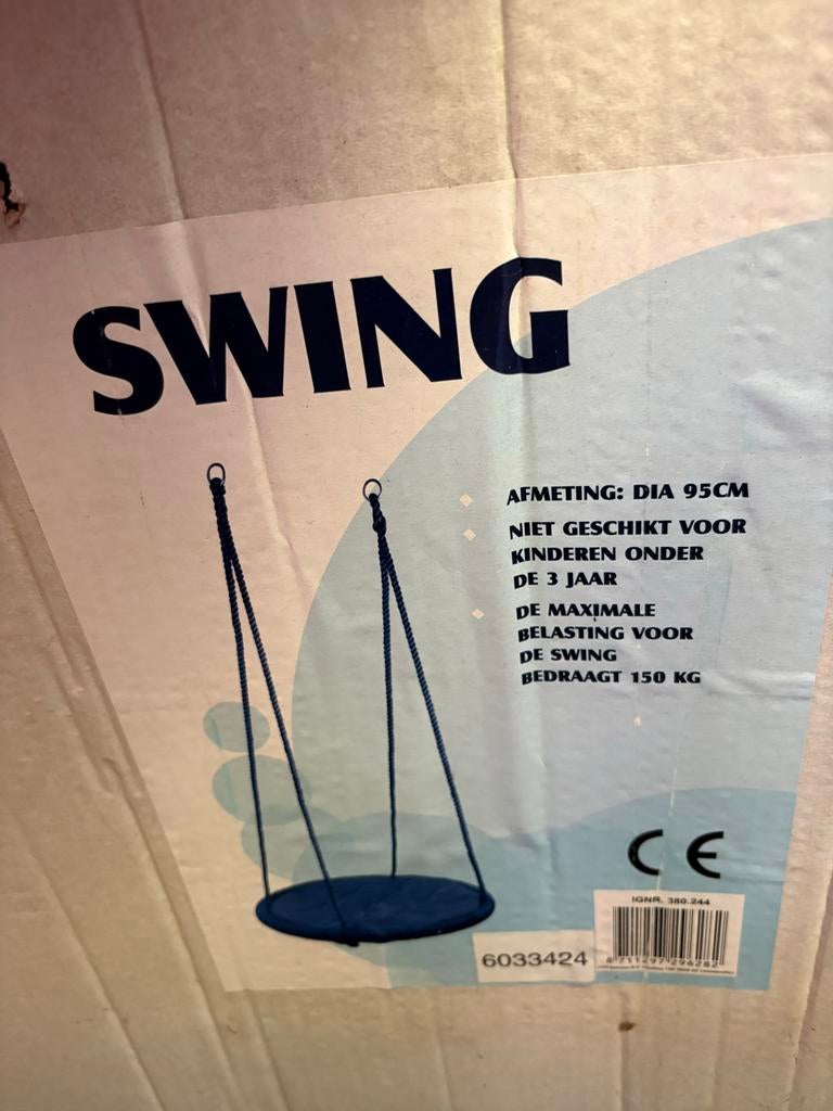 Schommel 'Swing' - 95cm diameter, tot 150kg, Ophalen, Nieuw, Schommel