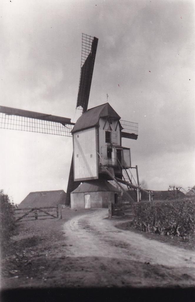 724V fotokaart Geffen Standerdmolen De Vlijt, Ophalen of Verzenden, 1940 tot 1960, Ongelopen, Noord-Brabant