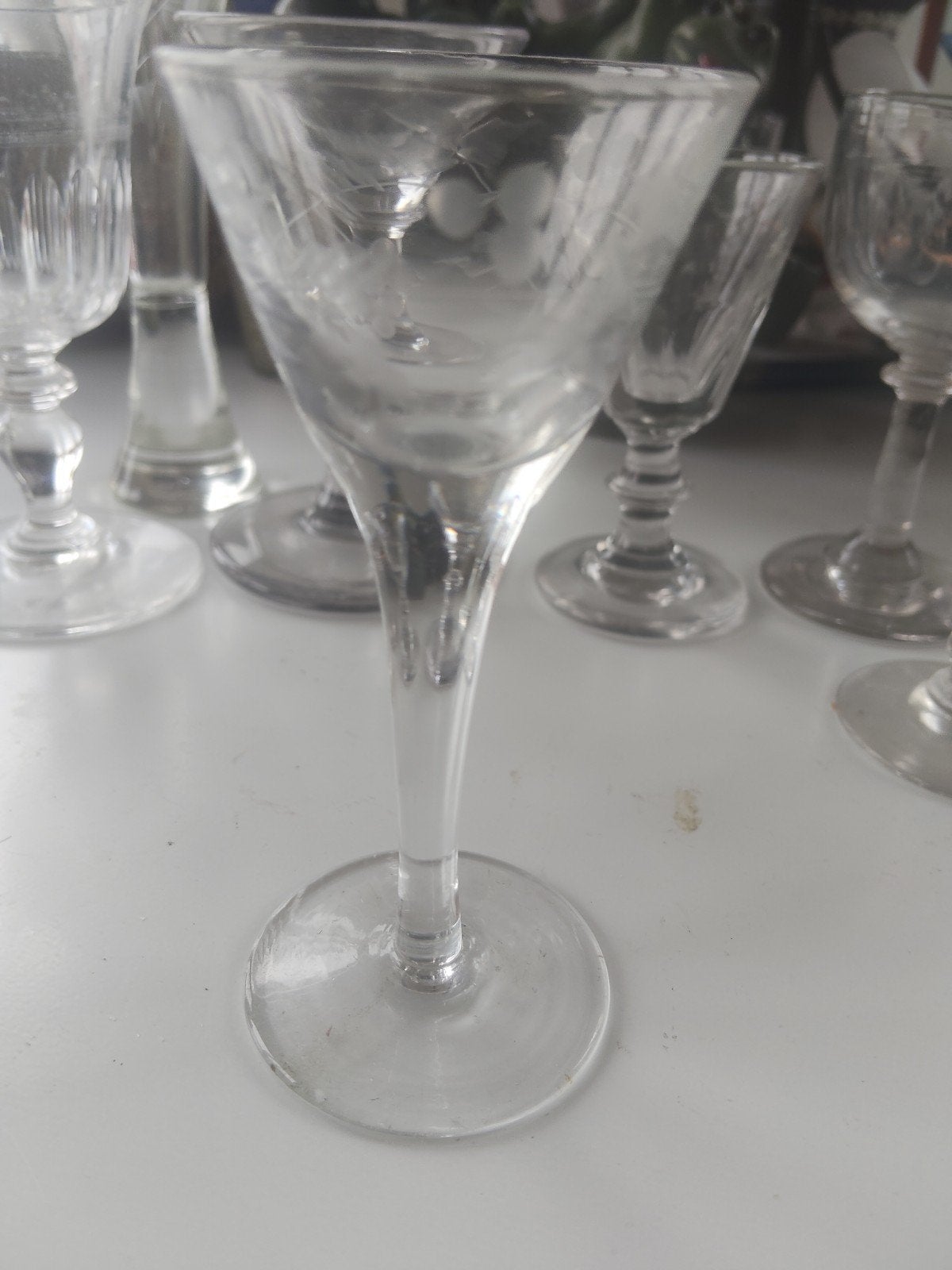 10 kleine antieke glaasjes minimaal 100 jaar en dan  ouder, Verzamelen, Glas en Borrelglaasjes, Ophalen, Borrel- of Shotglas