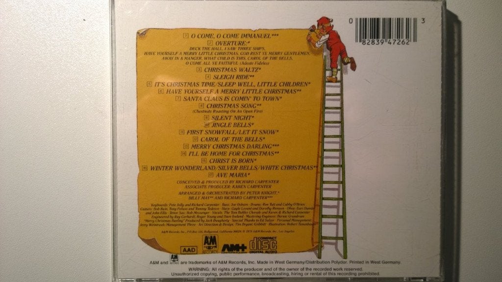 Carpenters - Christmas Portrait, Ophalen of Verzenden, Zo goed als nieuw, Kerst, Album