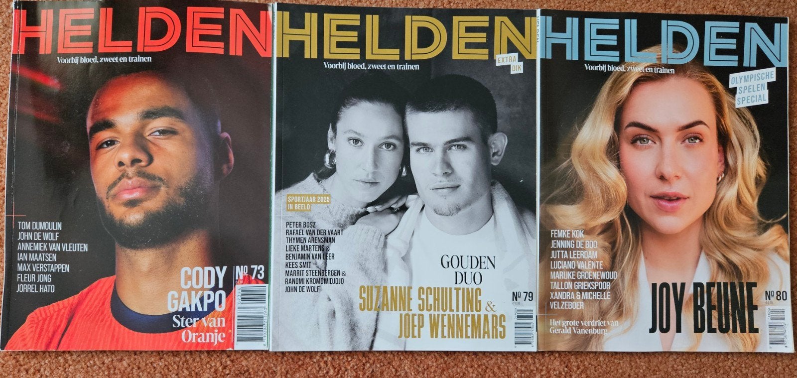 Helden Magazine nummer 73, 79 en 80, Boeken, Tijdschriften en Kranten, Ophalen of Verzenden, Zo goed als nieuw, Sport en Vrije tijd