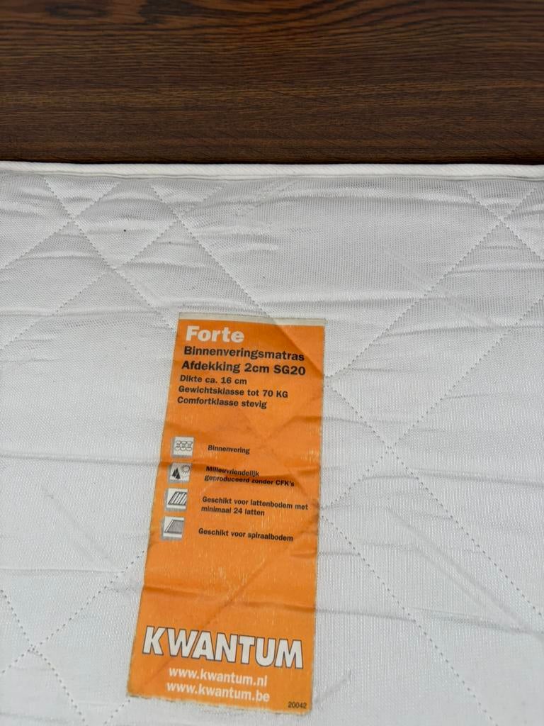 1 persoone matras, Ophalen of Verzenden, Zo goed als nieuw, Eenpersoons, 90 cm
