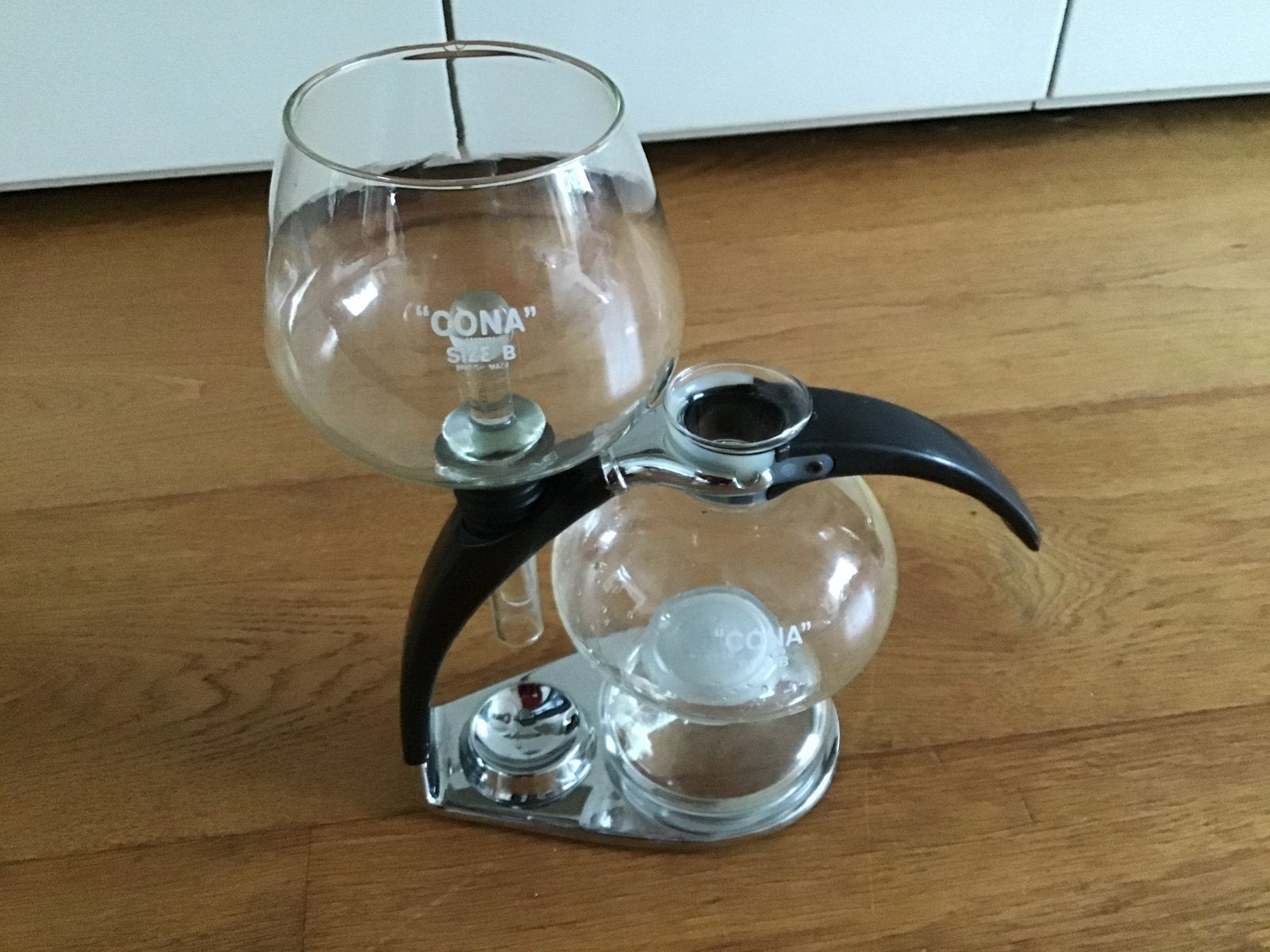 Cona Size B Koffie Syphon - Vintage Vacuüm Koffiezetter, Witgoed en Apparatuur, Koffiezetapparaten, Gebruikt, Overige modellen