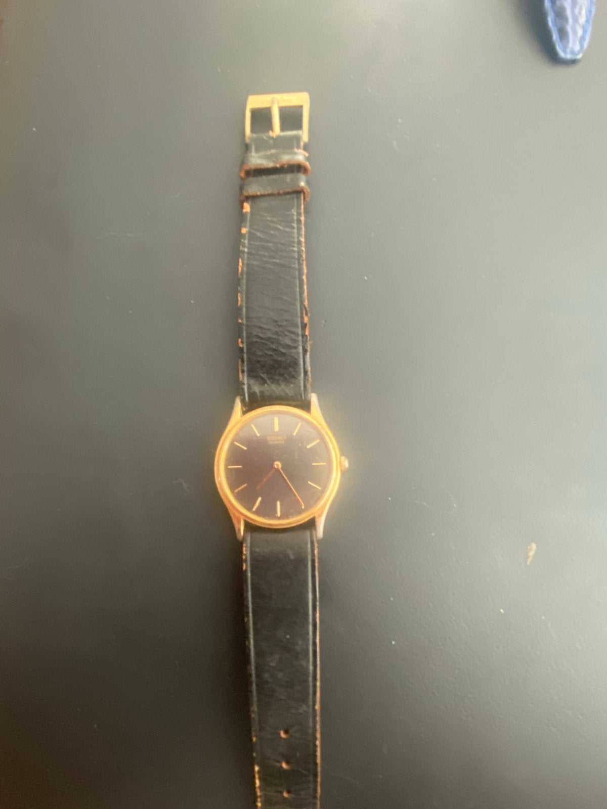 Seiko Quartz horloge werkend, Sieraden, Tassen en Uiterlijk, Horloges | Antiek, Ophalen of Verzenden, Goud, Polshorloge, Seiko