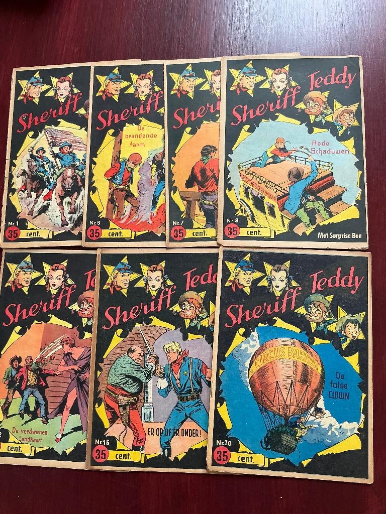 Teddy Sheriff, Meerdere stripboeken, Ophalen of Verzenden, Gelezen