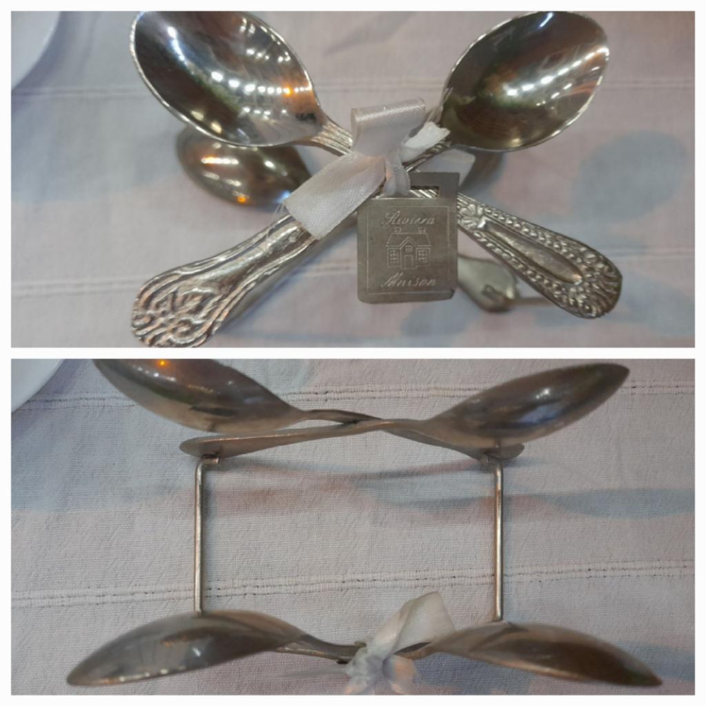 Zilverkleurige servettenhouder riviera maison, Verzenden