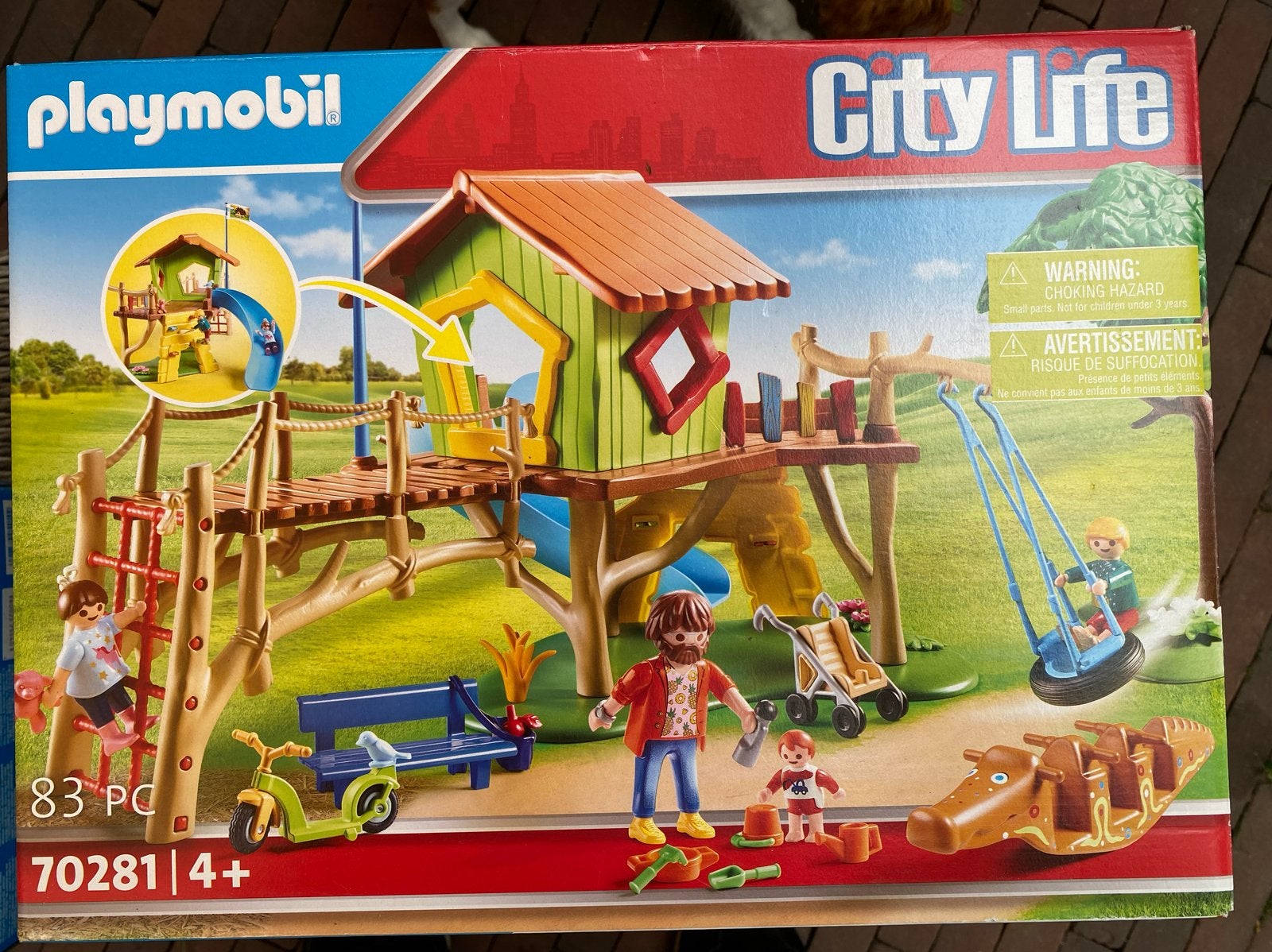 Playmobil City Life 70281 Boomhut met schommel en glijbaan, Gebouw, Complete set, Ophalen of Verzenden, Zo goed als nieuw