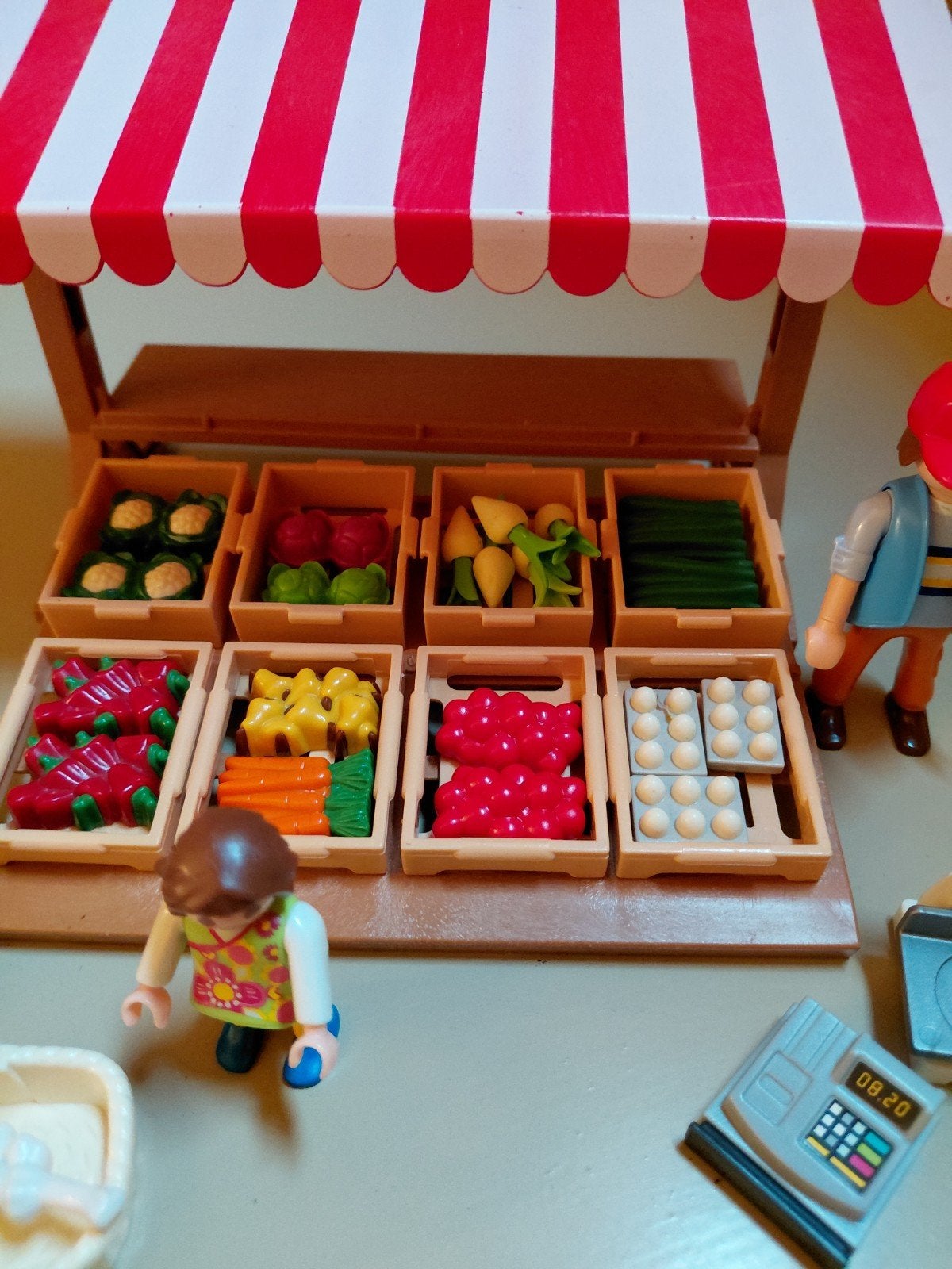 playmobil groente kraam 6121, Ophalen of Verzenden, Gebruikt