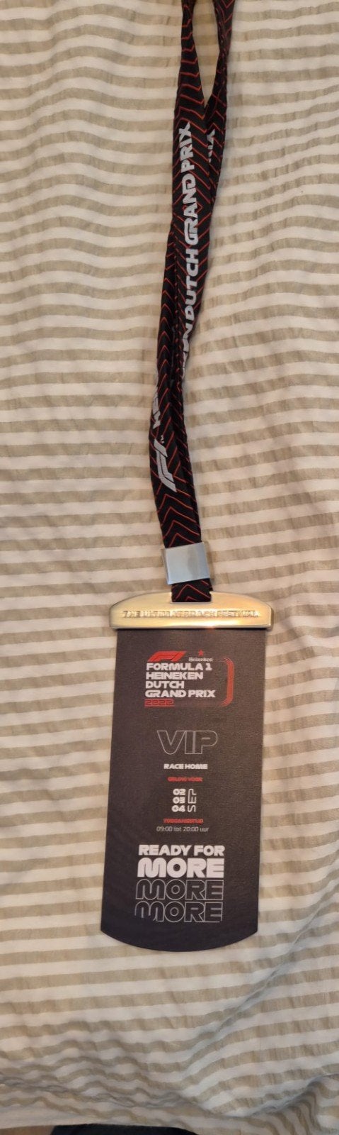 VIP PAS ZANDVOORT 2022 DUTCH GP COLLECTORS ITEM, Ophalen of Verzenden, Nieuw, Formule 1