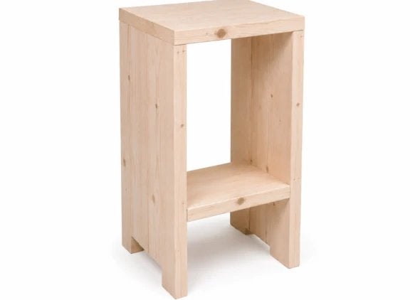 Steigerhouten Barkruk Basic - Set van 2