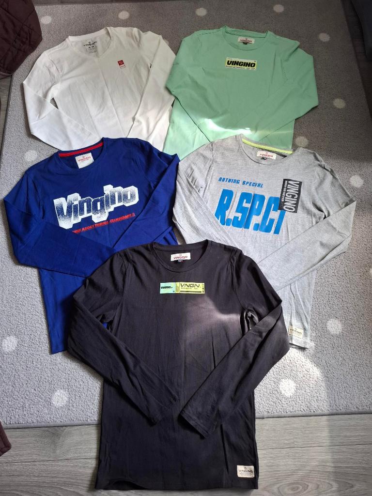 Vingino longsleeves maat 176, Kinderen en Baby's, Ophalen of Verzenden, Zo goed als nieuw, Vingino, Shirt of Longsleeve