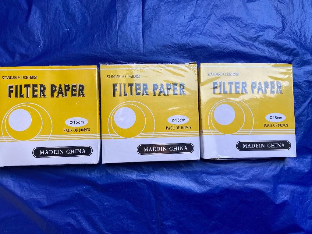 300 rondfilters(medium) 150mm(Laboratorium), Ophalen of Verzenden, Nieuw