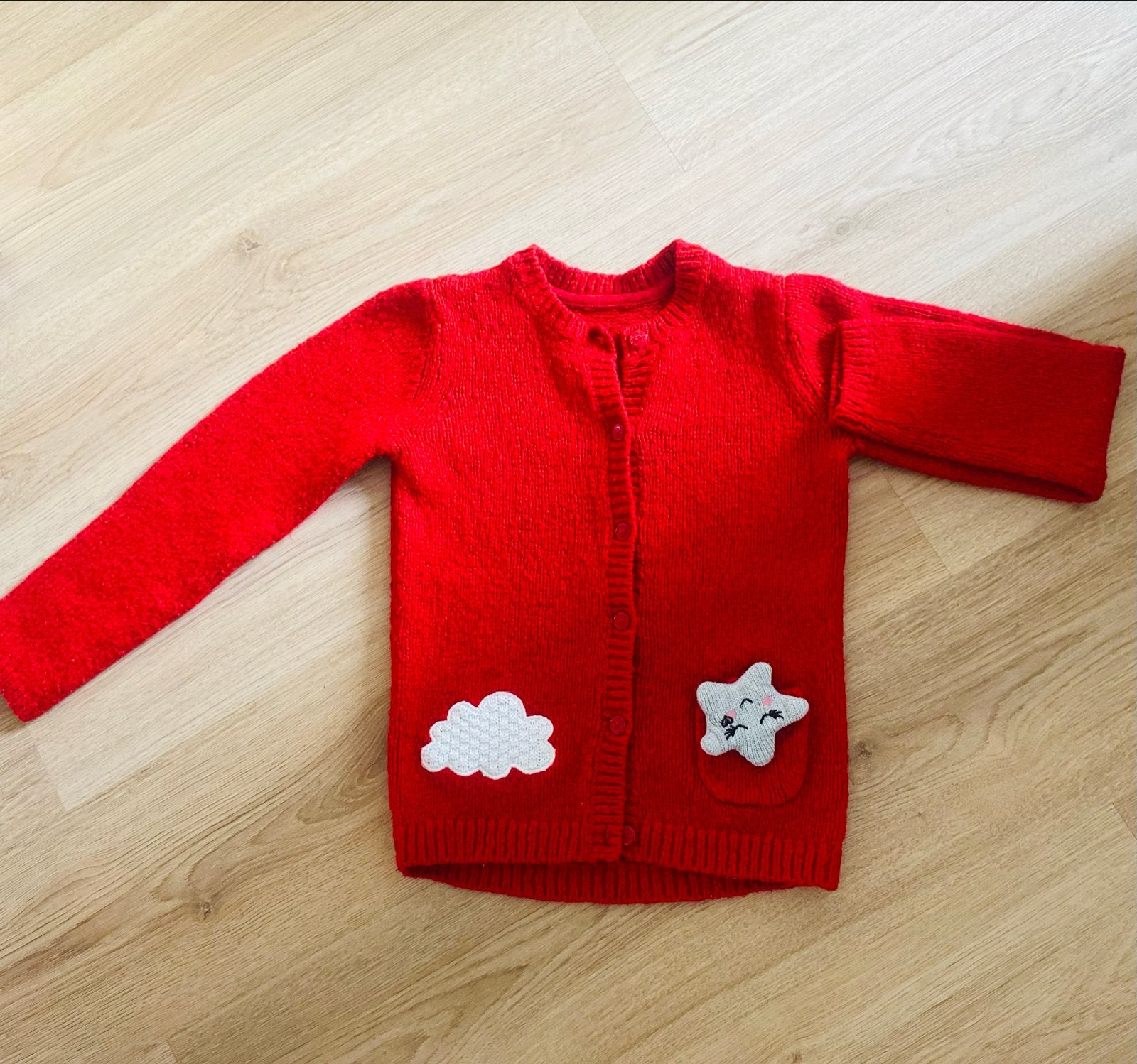 Rood vestje Mothercare maat 8-9 jaar zo goed als nieuw, Ophalen of Verzenden, Zo goed als nieuw, Meisje, Trui of Vest