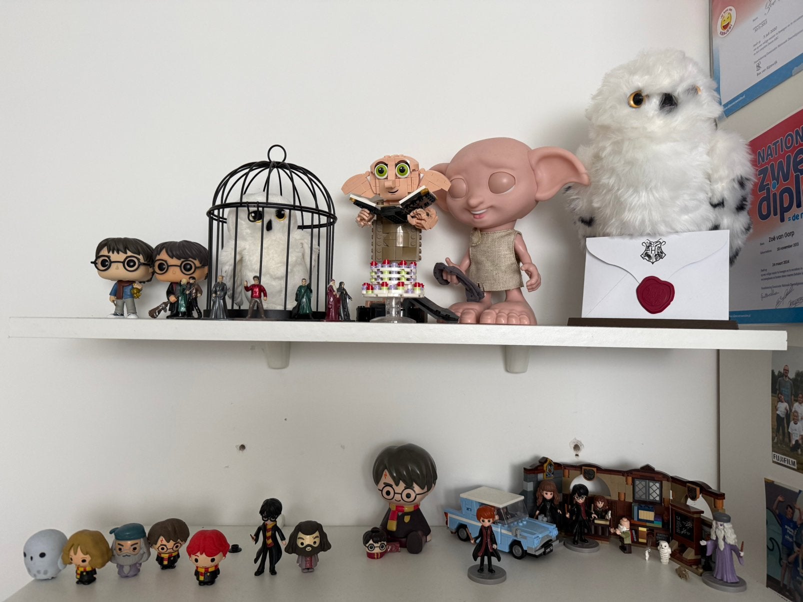 Harry potter lego dobby/ uil/ allerlei, Verzamelen, Ophalen of Verzenden, Zo goed als nieuw, Actiefiguurtje
