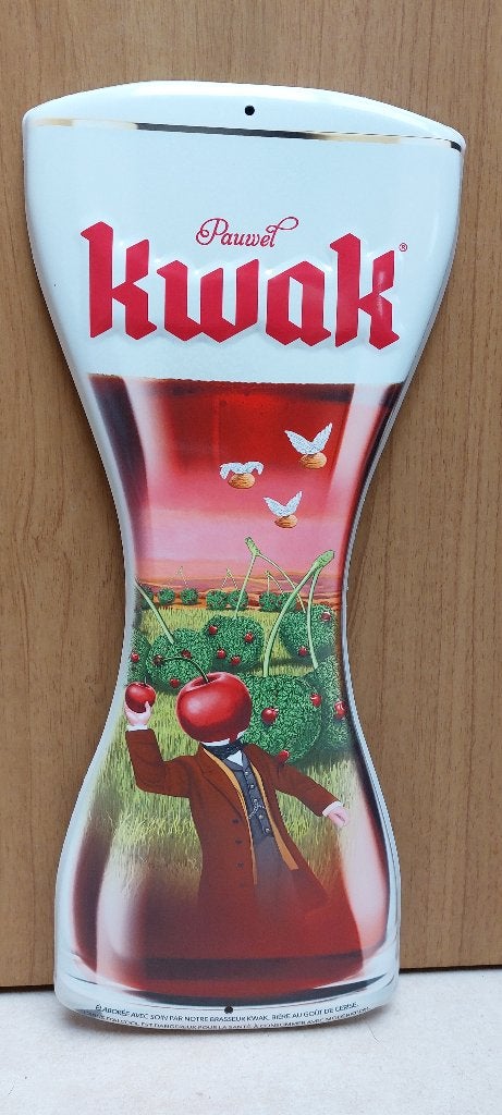Reclamebord biermerk Pauwel Kwak, Ophalen of Verzenden, Nieuw, Reclamebord, Plaat of Schild, Overige merken