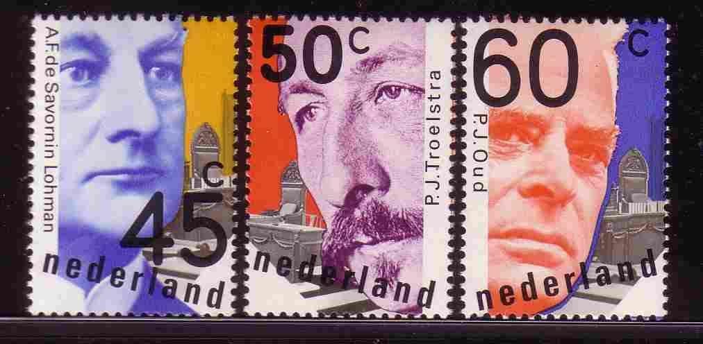 Nederland 1980 1191/1193 Politici, Postfris, Ophalen of Verzenden, Na 1940, Postfris