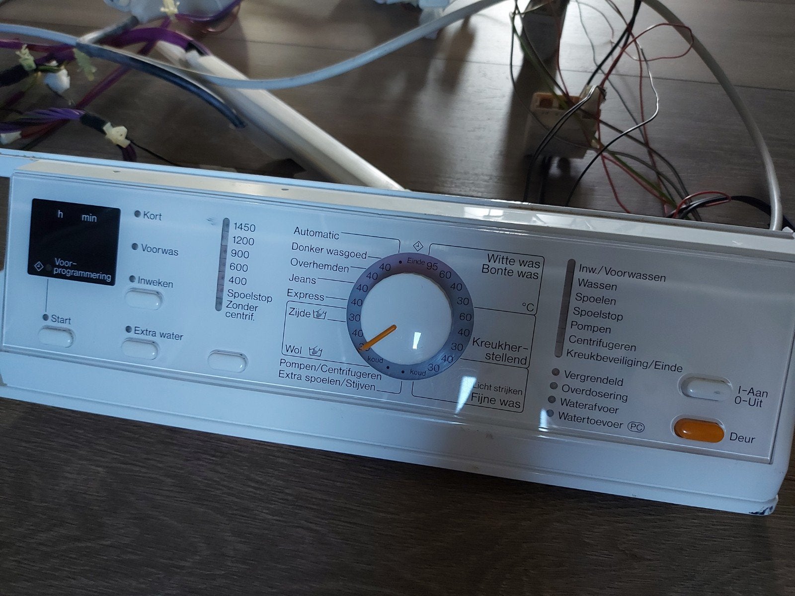 Miele W 3521 Wasmachine onderdelen - Bedieningspaneel, Ophalen