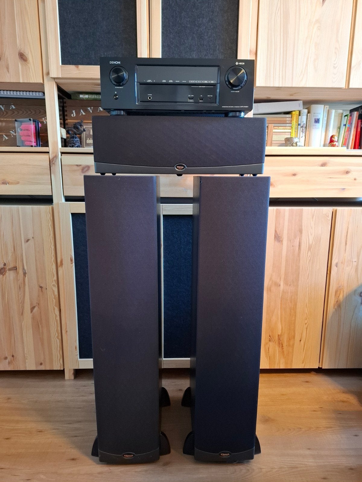 Klipsch RF-62 + RC-52 speakers + Denon AVR-X1400H receiver, Ophalen, Gebruikt, Denon