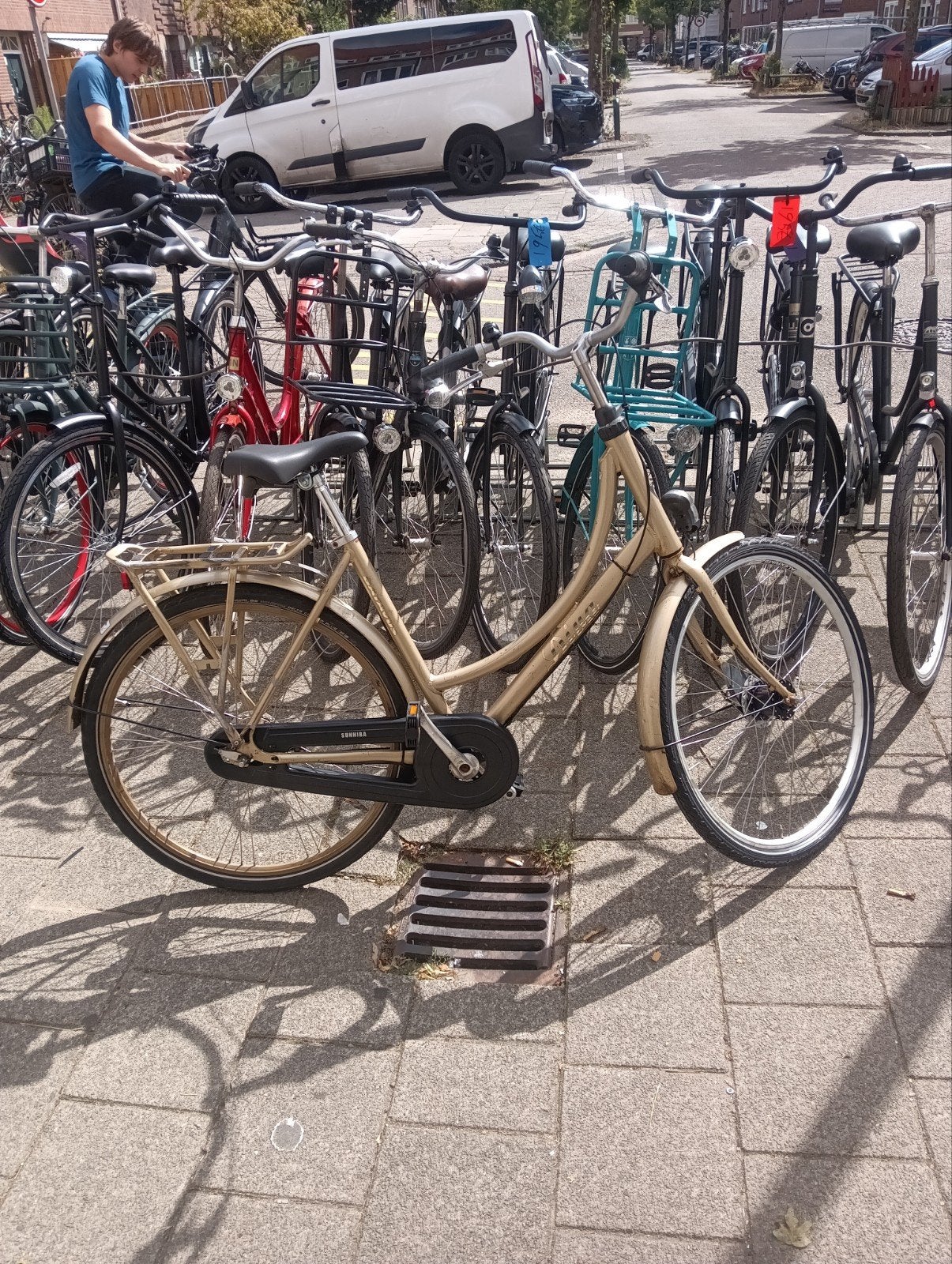 Damesfiets Batavus 28 inch 55 cm frame 7 versn & handrem, Ophalen, Versnellingen, Batavus, 53 tot 56 cm