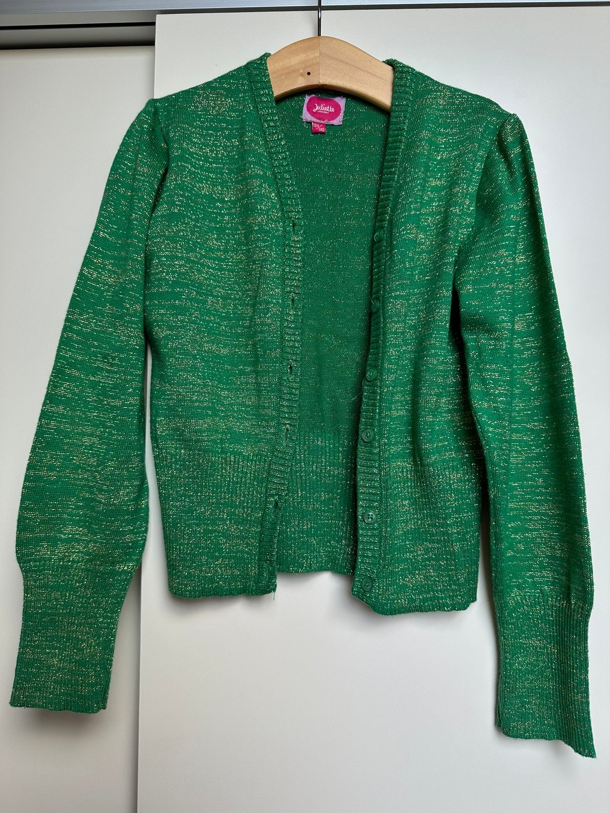 Vestje mt 134/140, Ophalen of Verzenden, Zo goed als nieuw, Meisje, Trui of Vest