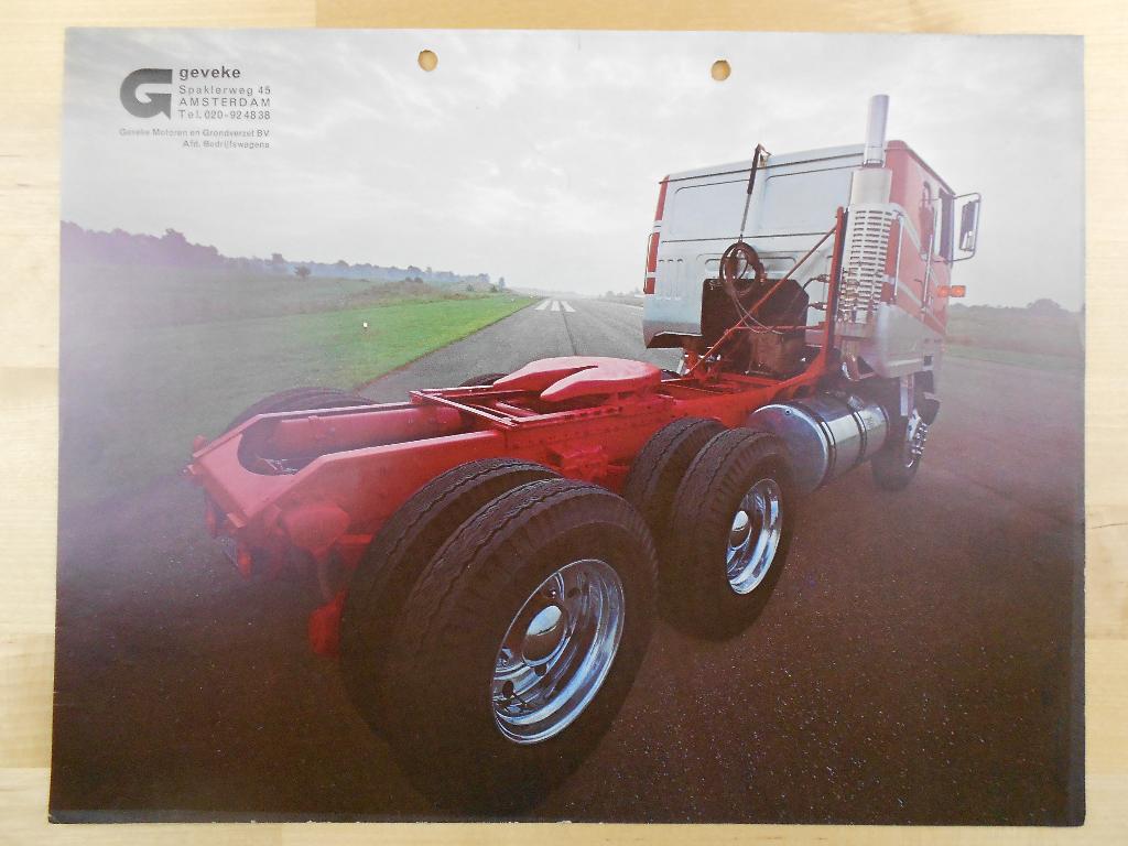 White Road Commander Brochure Afbeelding 1980 Geveke, White, Ophalen of Verzenden, Zo goed als nieuw, Overige merken