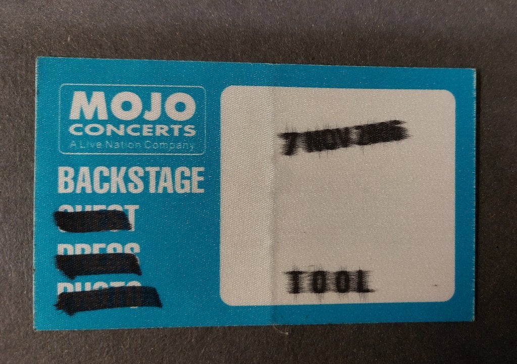 TOOL BACKSTAGE PASS Rotterdam 7 november 2006, Tool, Gebruikt, Verzenden, NvT