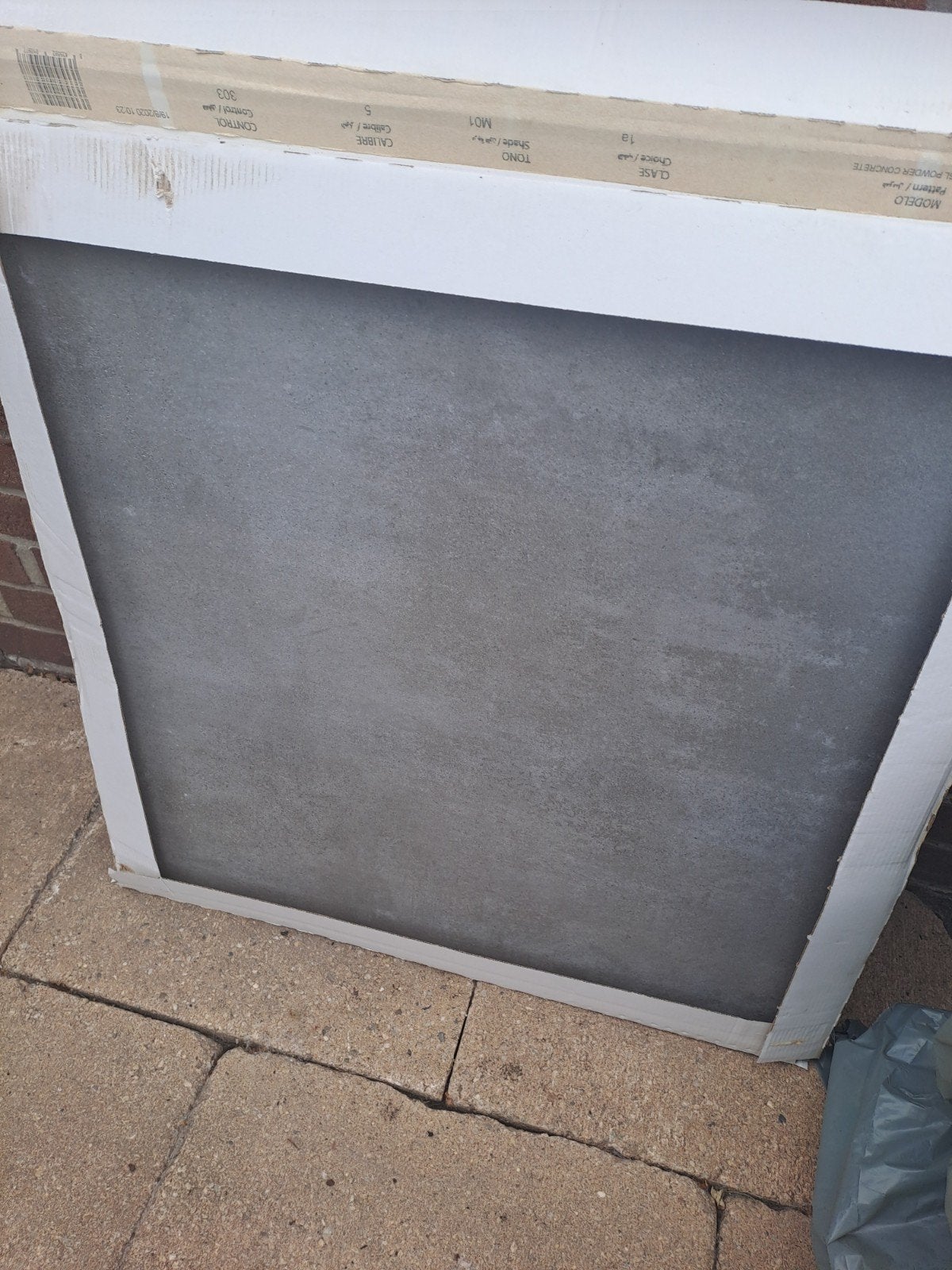 tegels grijs 8x 60x60 cm, Ophalen, 60 cm of meer, Minder dan 5 m², Vloertegels