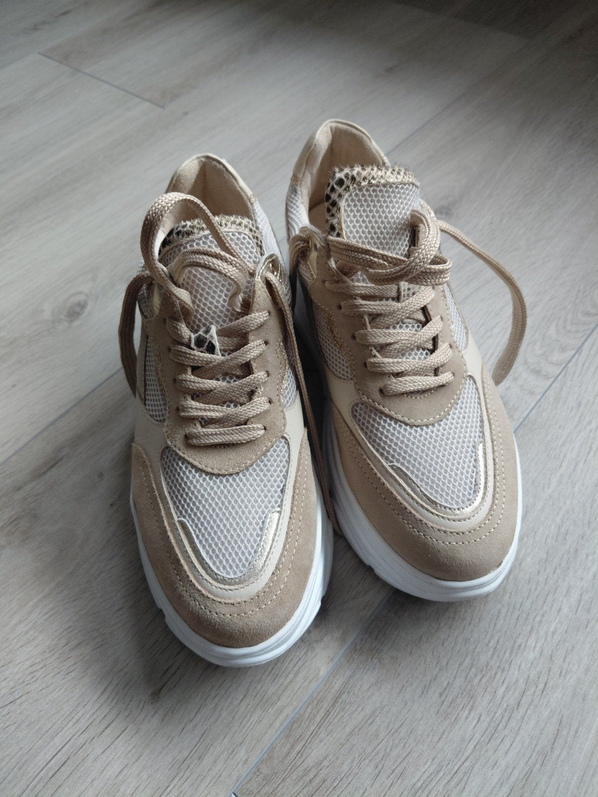 Poelman gymp, Poelman, Beige, Ophalen of Verzenden, Sneakers of Gympen