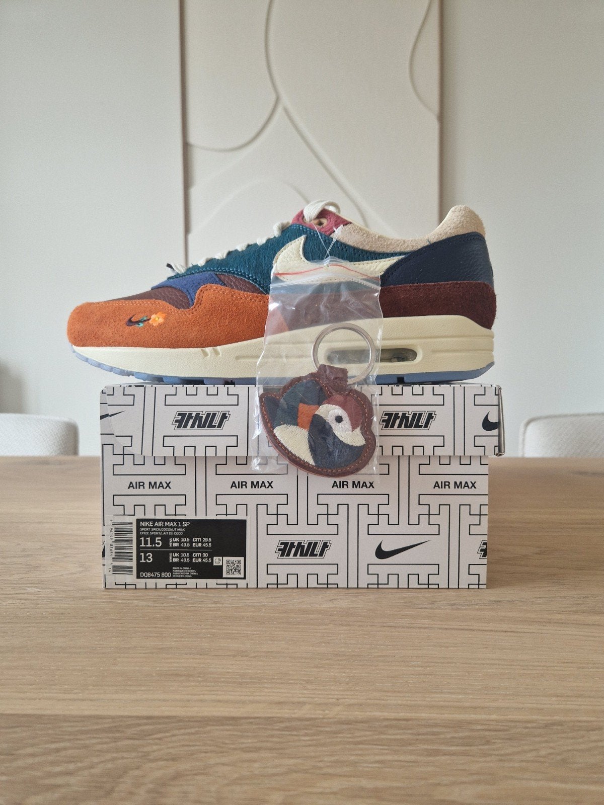 Nike Air Max 1 x Kasina Orange | 45,5, Kleding | Heren, Schoenen, Overige kleuren, Nike Air Max 1, Nieuw, Ophalen of Verzenden