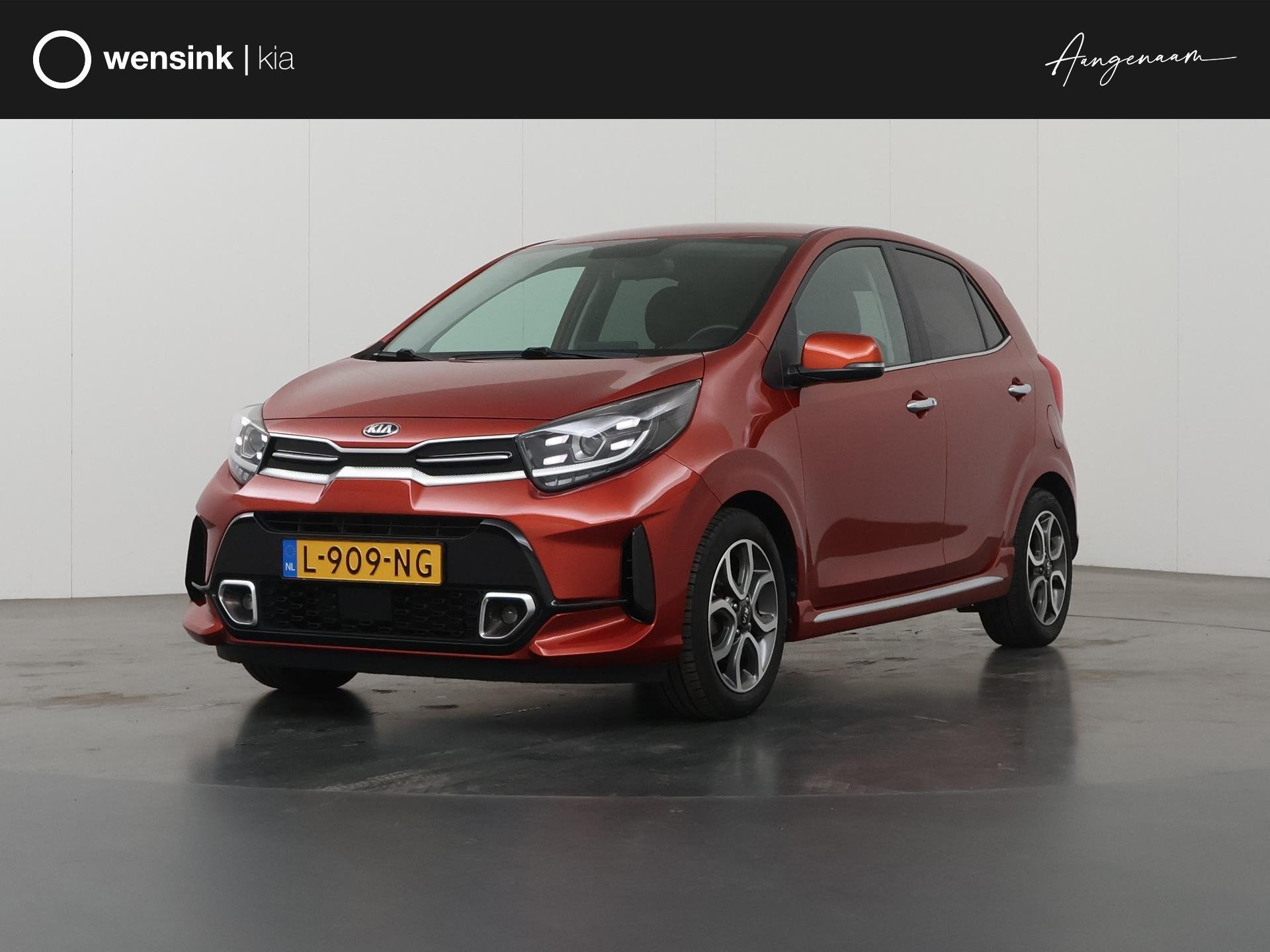 Kia Picanto 1.0 DPi GT-Line | Navigatie | Parkeercamera | Le, Auto's, Voorwielaandrijving, Gebruikt, Overige kleuren, 4 stoelen