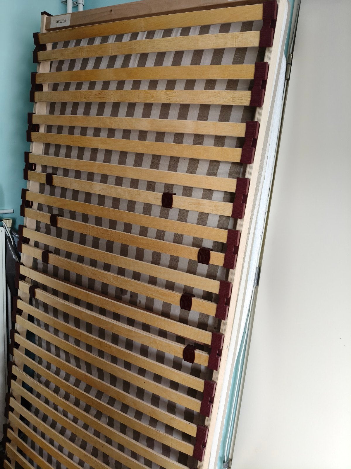 Viola versterkte lattenbodem 90 bij 200 bijna nieuw!, Ophalen, Zo goed als nieuw, Eenpersoons, 90 cm
