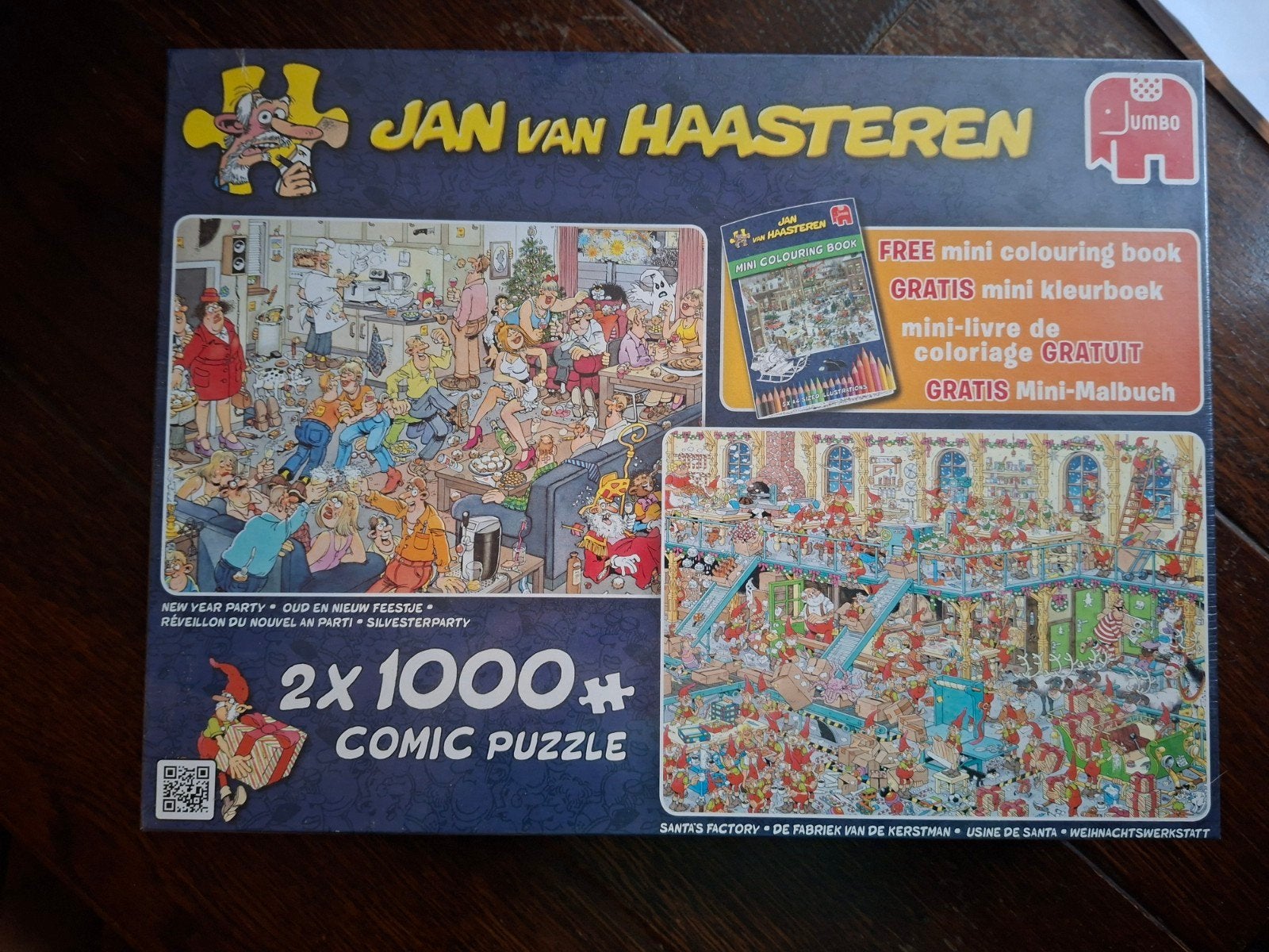 NIEUWE Jan van Haasteren 2x1000 combidoos
NIEUW, Hobby en Vrije tijd, Ophalen of Verzenden, Meer dan 1500 stukjes, Nieuw