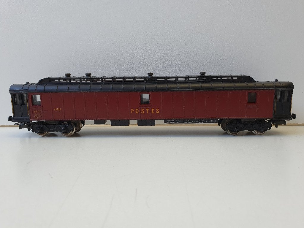 HORNBY acH0 742 SNCF Postrijtuig type PA myi l.o.b. 24,2 cm, Overige merken, Gebruikt, Gelijkstroom of Wisselstroom, Wagon